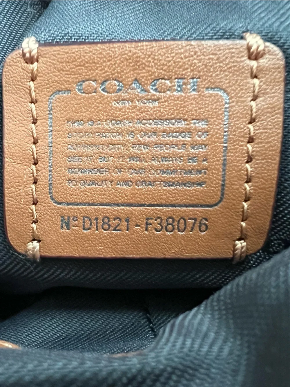 Coach denim Swagger swingpack crossbody bag. - Picture 7 of 8